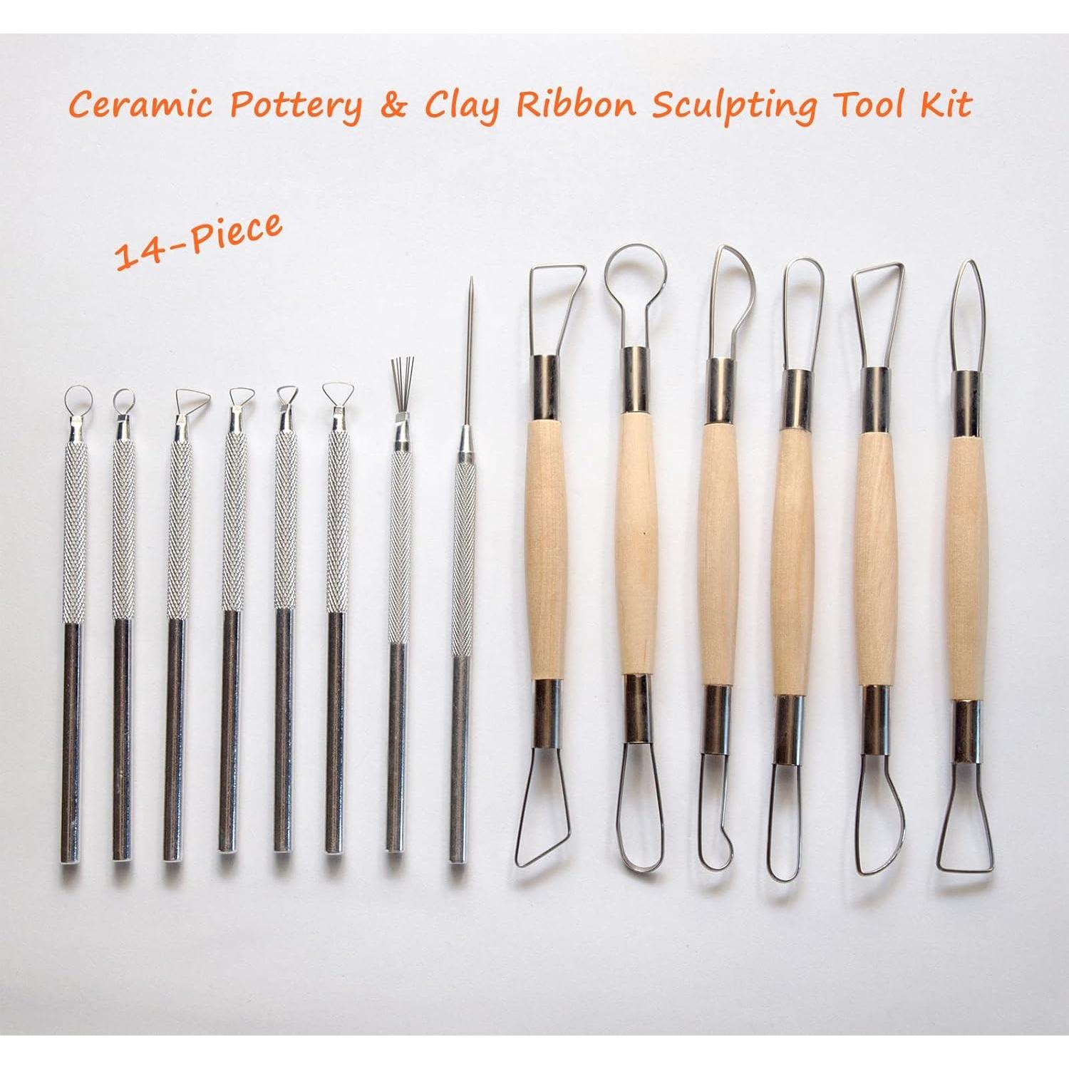 Kit de Herramientas de Escultura de Arcilla Artzuvs 14 Piezas