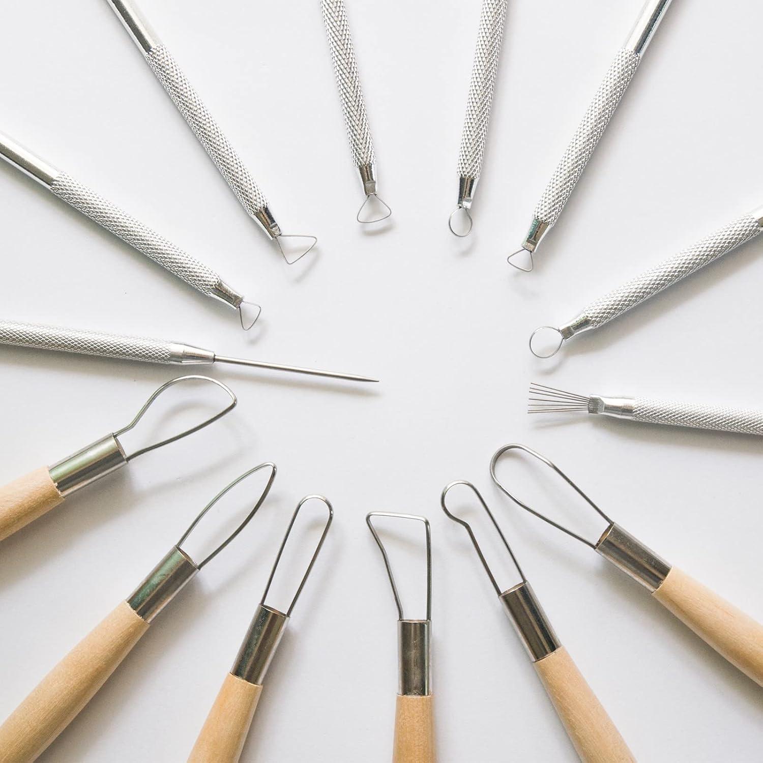 Kit de Herramientas de Escultura de Arcilla Artzuvs 14 Piezas