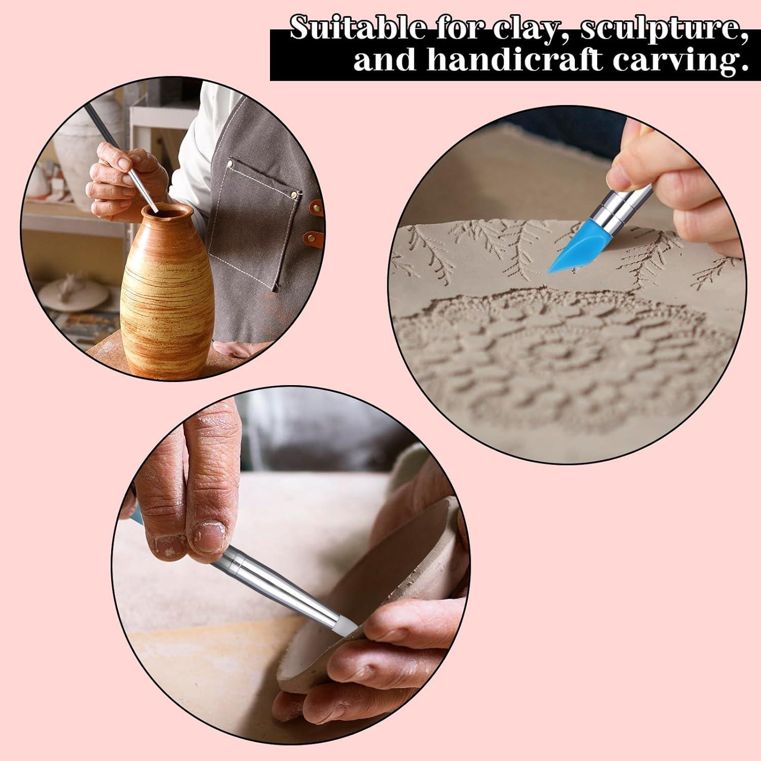 15 Herramientas de Escultura de Arcilla de Silicona FdcZeyxior
