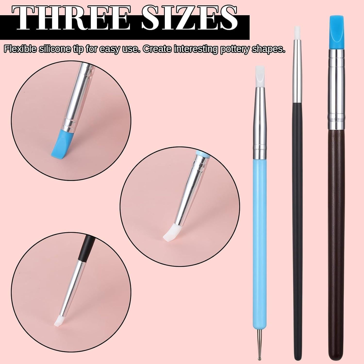 15 Herramientas de Escultura de Arcilla de Silicona FdcZeyxior