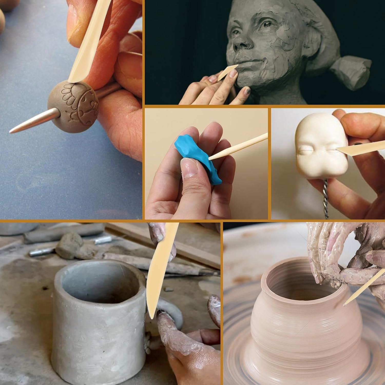 Kit de Herramientas de Escultura de Arcilla AOZUO - 10 Piezas