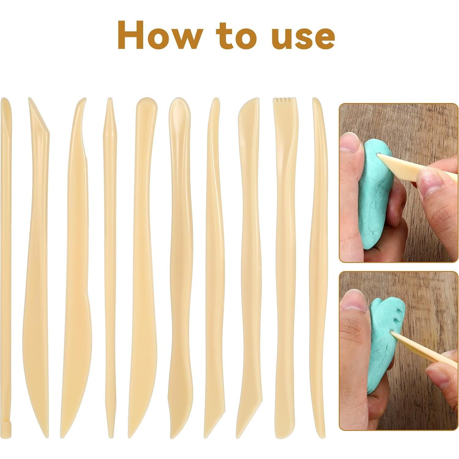 Kit de Herramientas de Escultura de Arcilla AOZUO - 10 Piezas