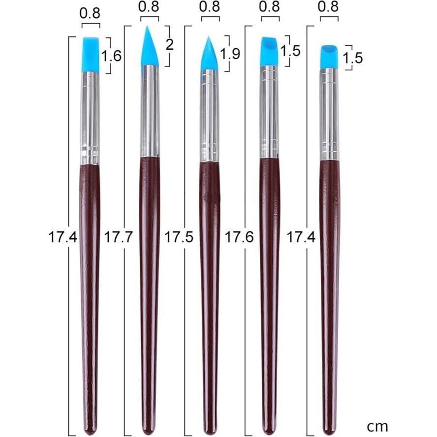 Herramienta de Esculpido en Arcilla Janky 5 Piezas Silicona