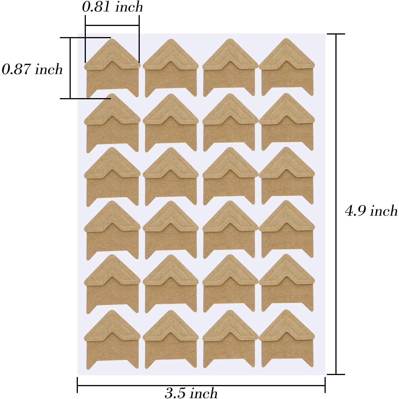 Esquinas de Fotos Autoadhesivas Sunmns - 12 Hojas, 288 Piezas