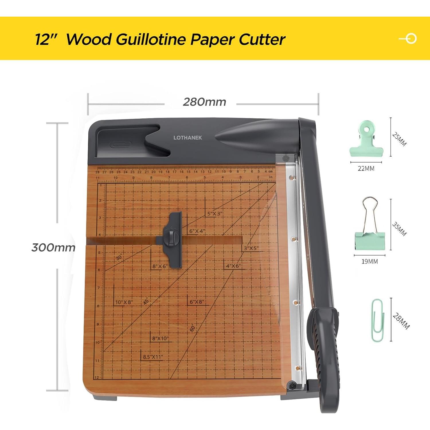 Cortadora de Papel Guillotina LOTHANEK 30.48 cm 32 Hojas