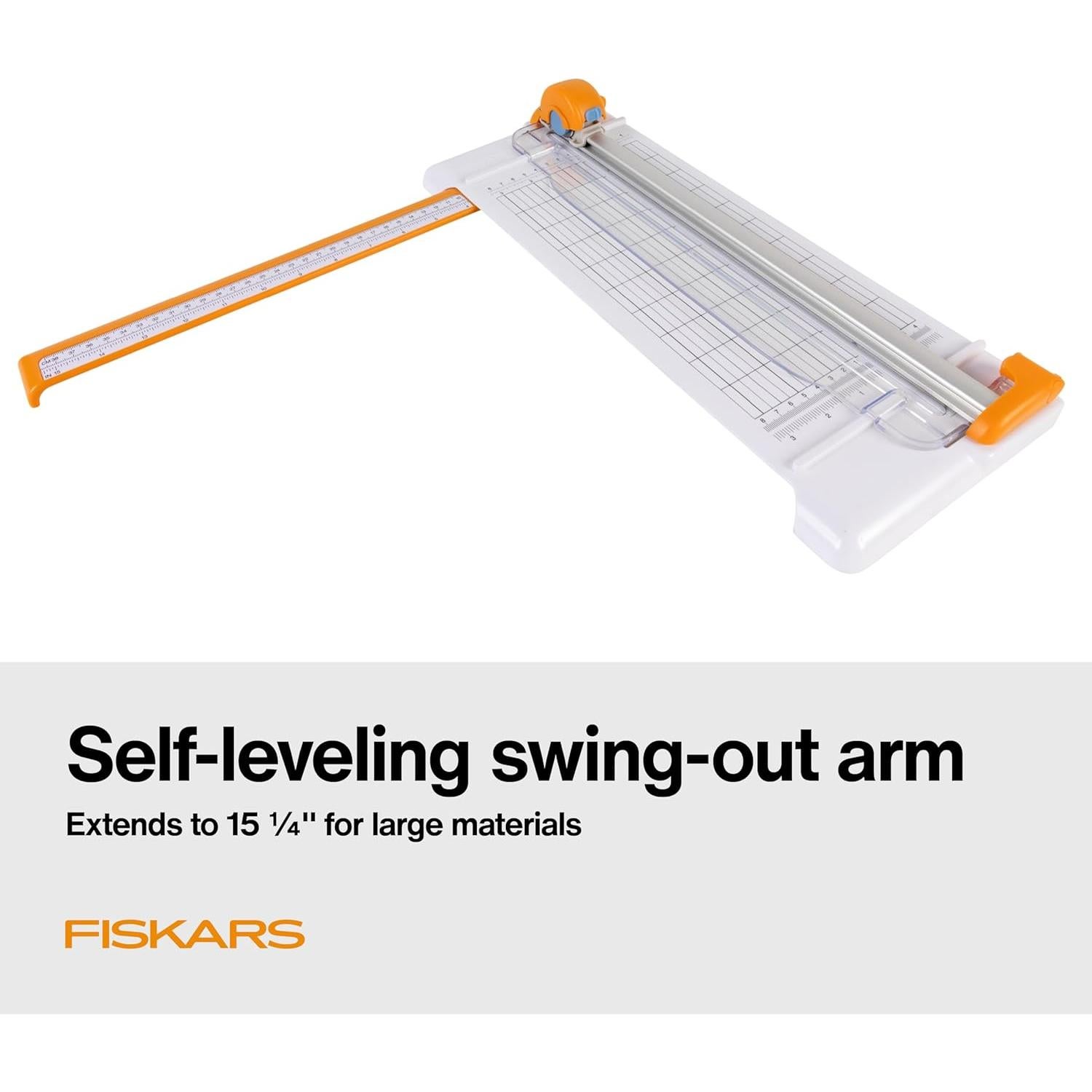 Cortadora de Papel Rotativa Fiskars 12" (30.48 cm) Portátil