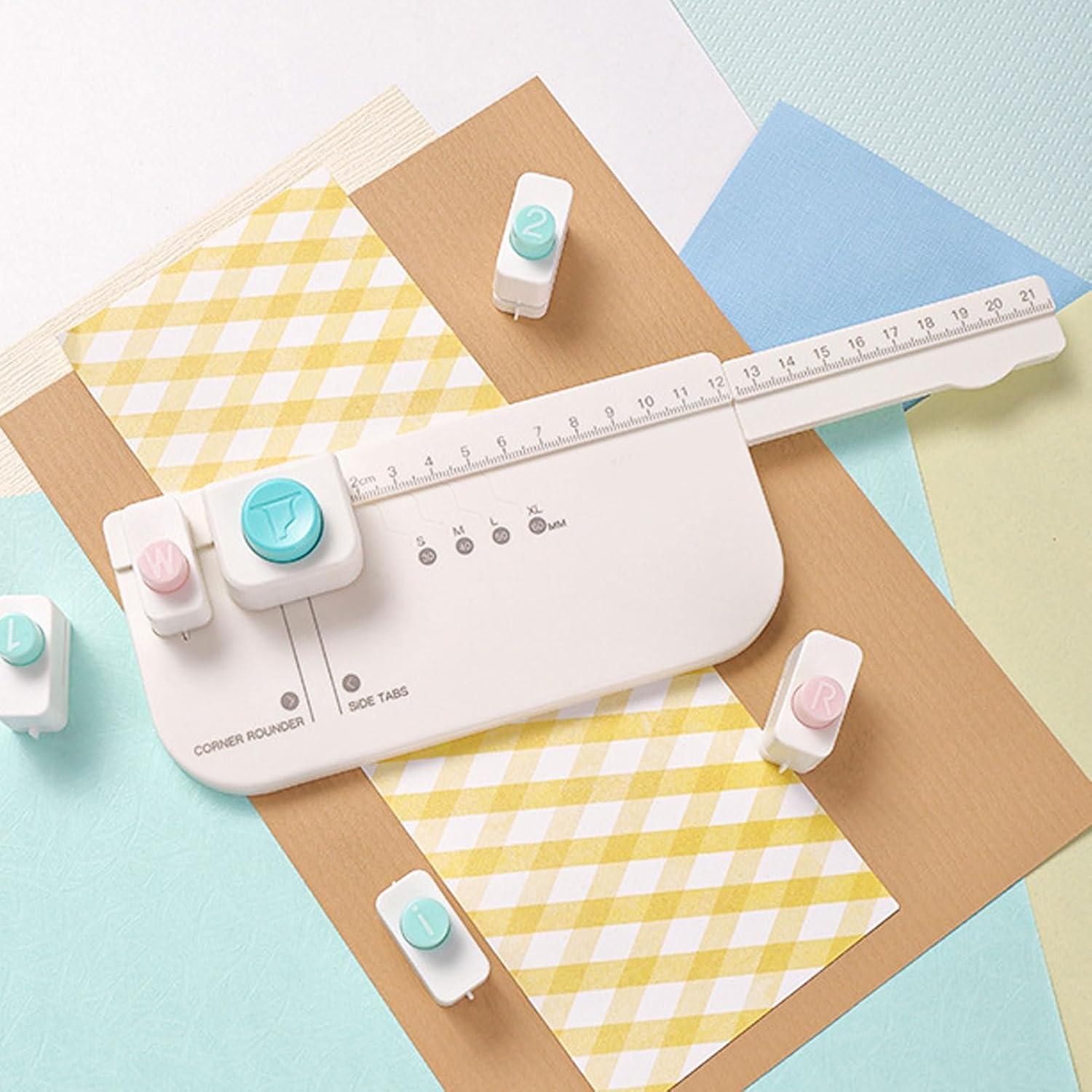 Perforador de Pestañas AYNEFY con 4 Tamaños de Etiquetas