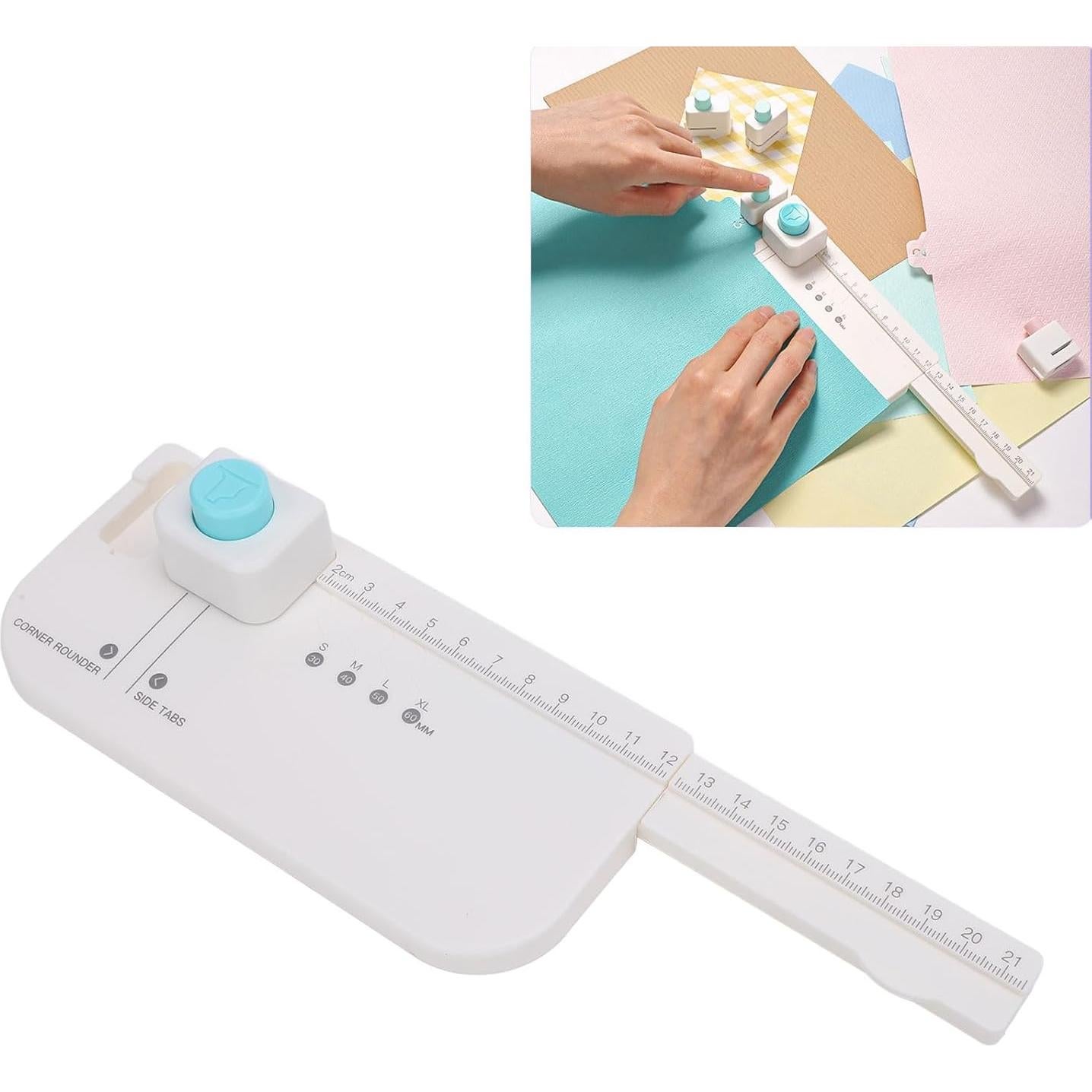 Perforador de Pestañas AYNEFY con 4 Tamaños de Etiquetas