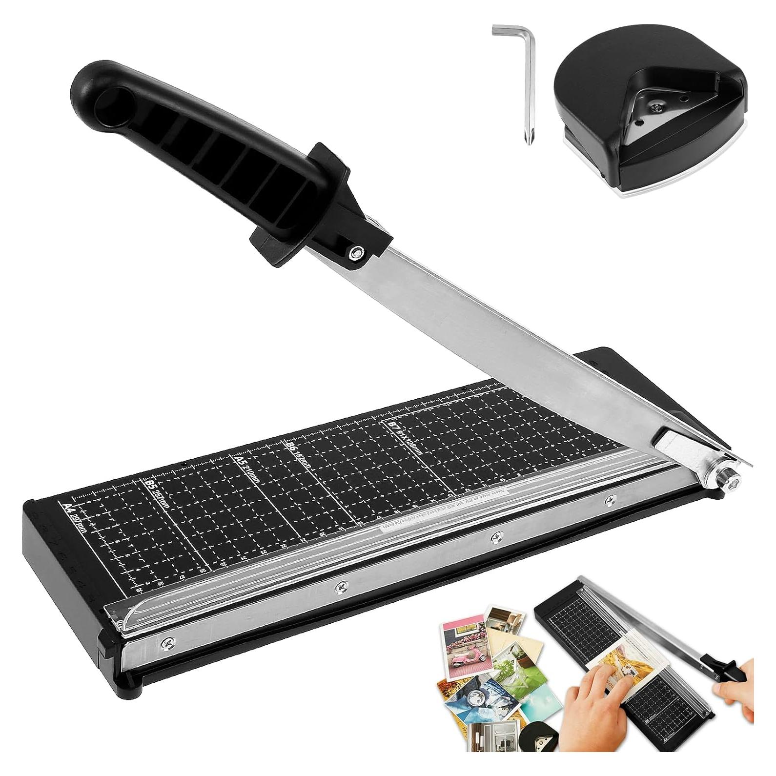 Cortadora de Papel Guillotina Kandishiex 30 cm 8 Hojas Negro