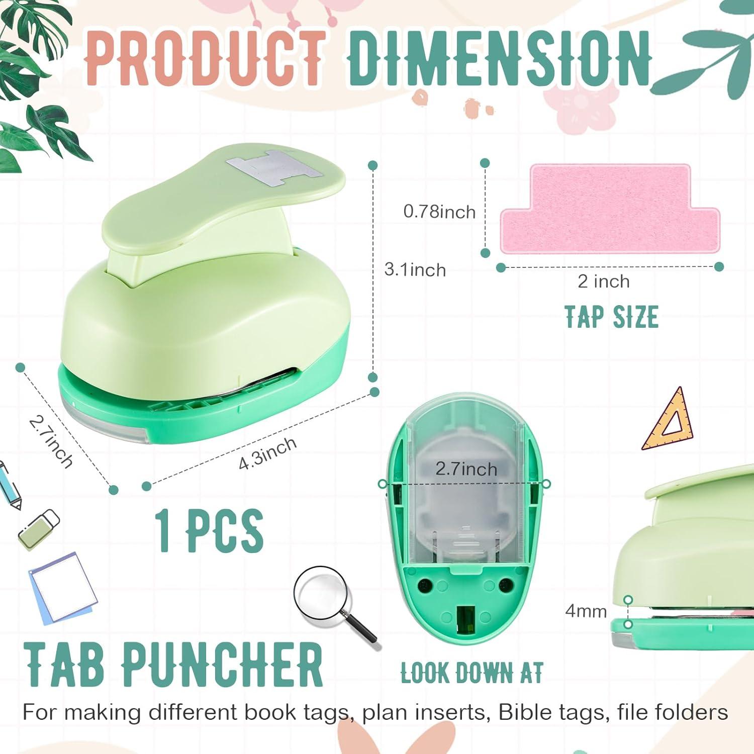 Perforador de Pestañas Sayglossy para Manualidades Verde