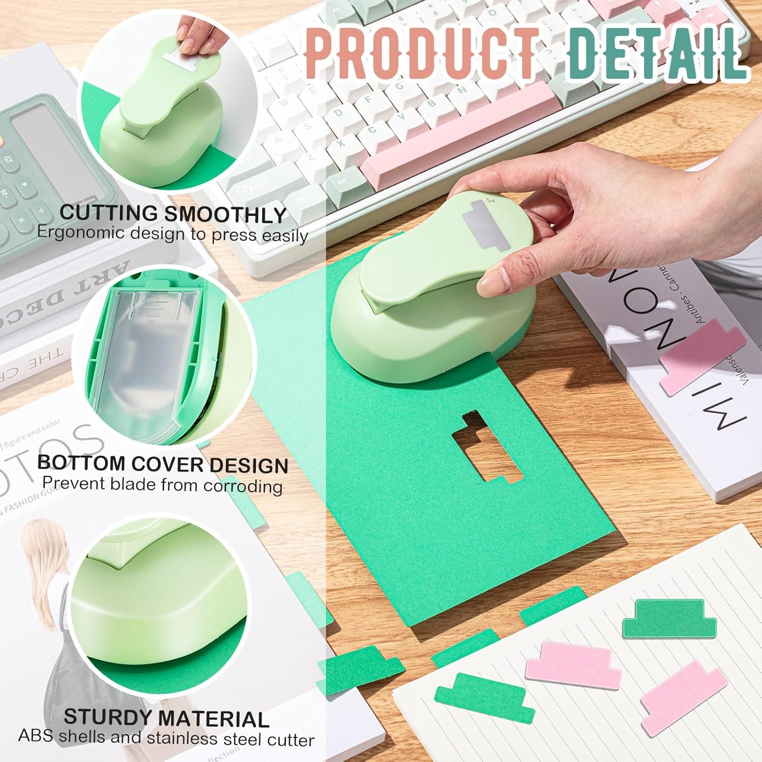 Perforador de Pestañas Sayglossy para Manualidades Verde