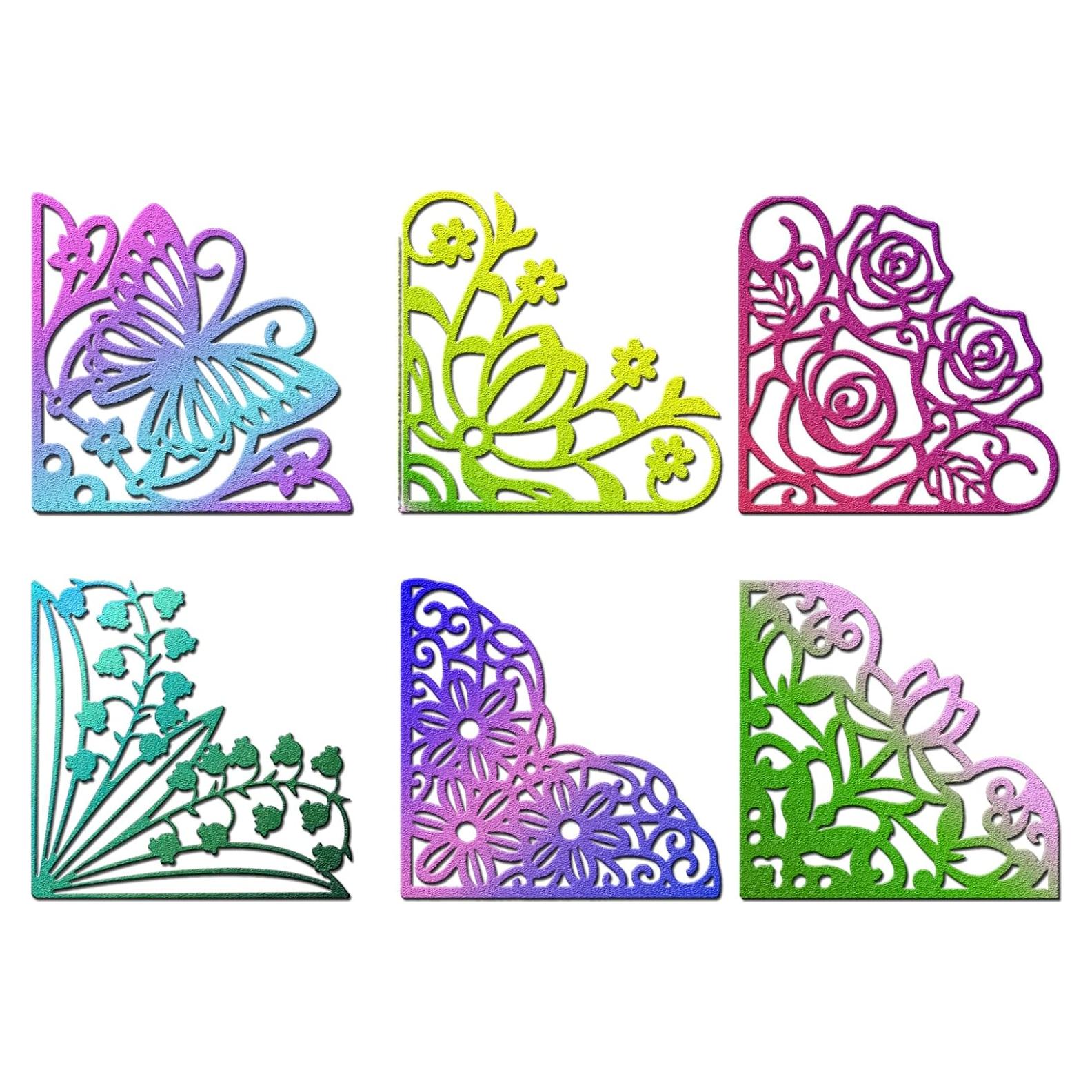 6 Troqueles de Esquina de Acero ZbFwmx 7.62cm para Scrapbook
