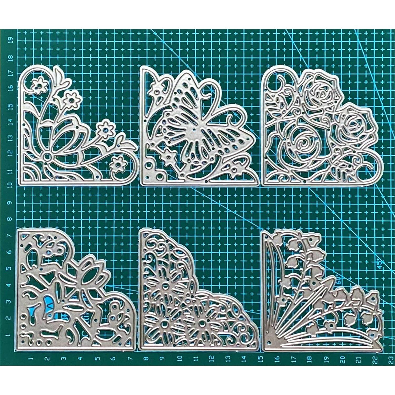 6 Troqueles de Esquina de Acero ZbFwmx 7.62cm para Scrapbook
