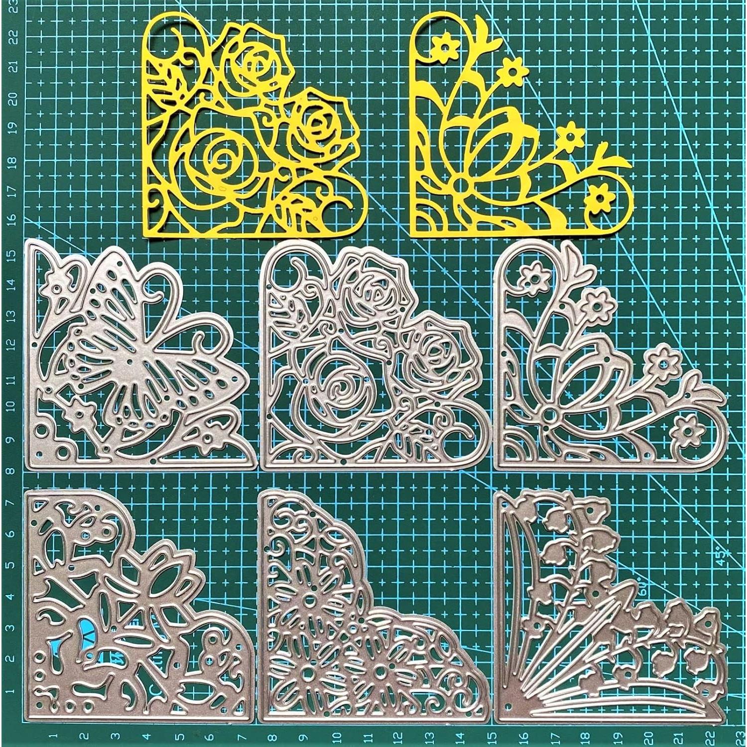 6 Troqueles de Esquina de Acero ZbFwmx 7.62cm para Scrapbook