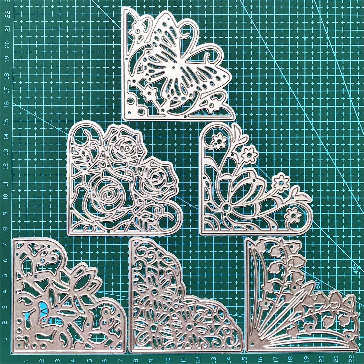6 Troqueles de Esquina de Acero ZbFwmx 7.62cm para Scrapbook
