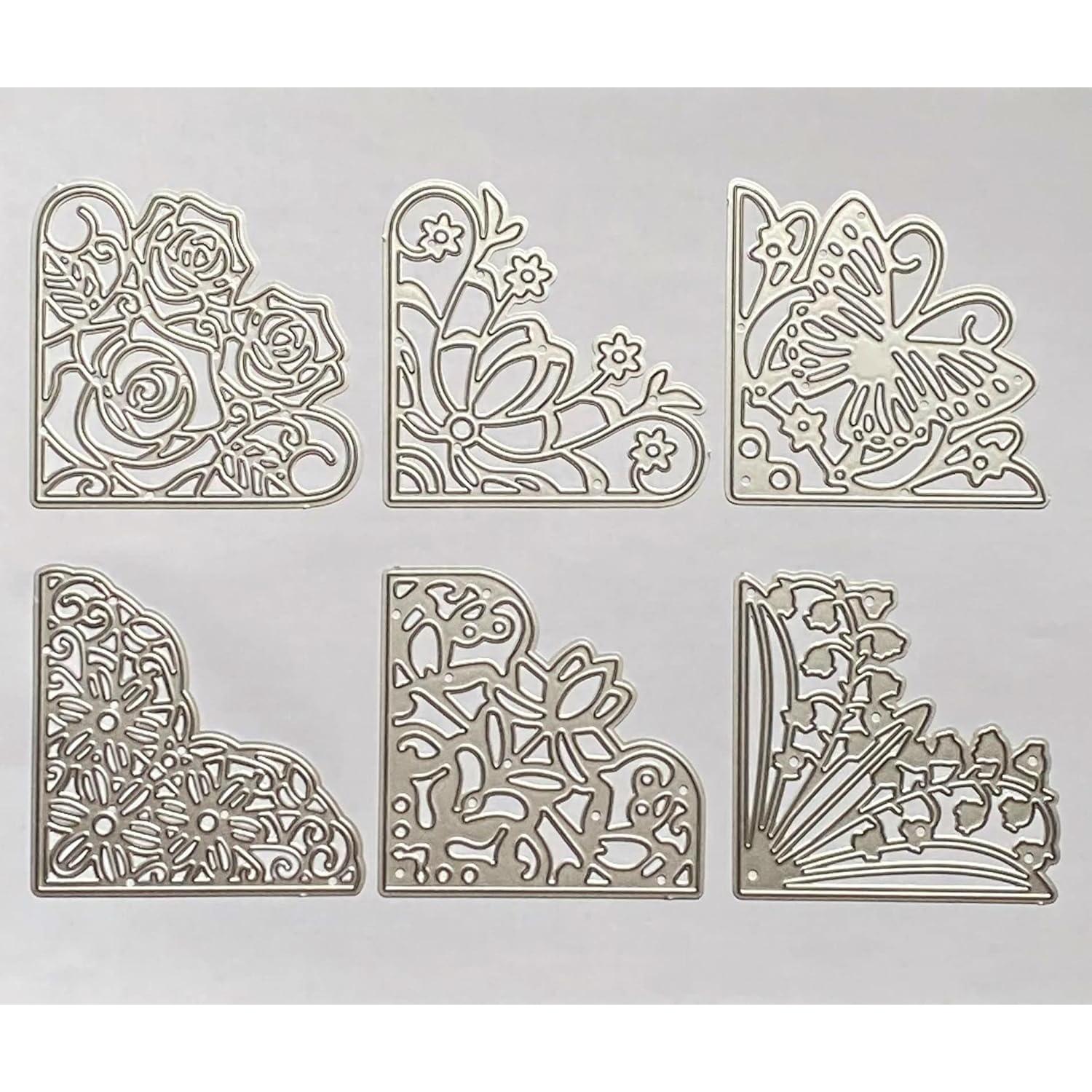 6 Troqueles de Esquina de Acero ZbFwmx 7.62cm para Scrapbook