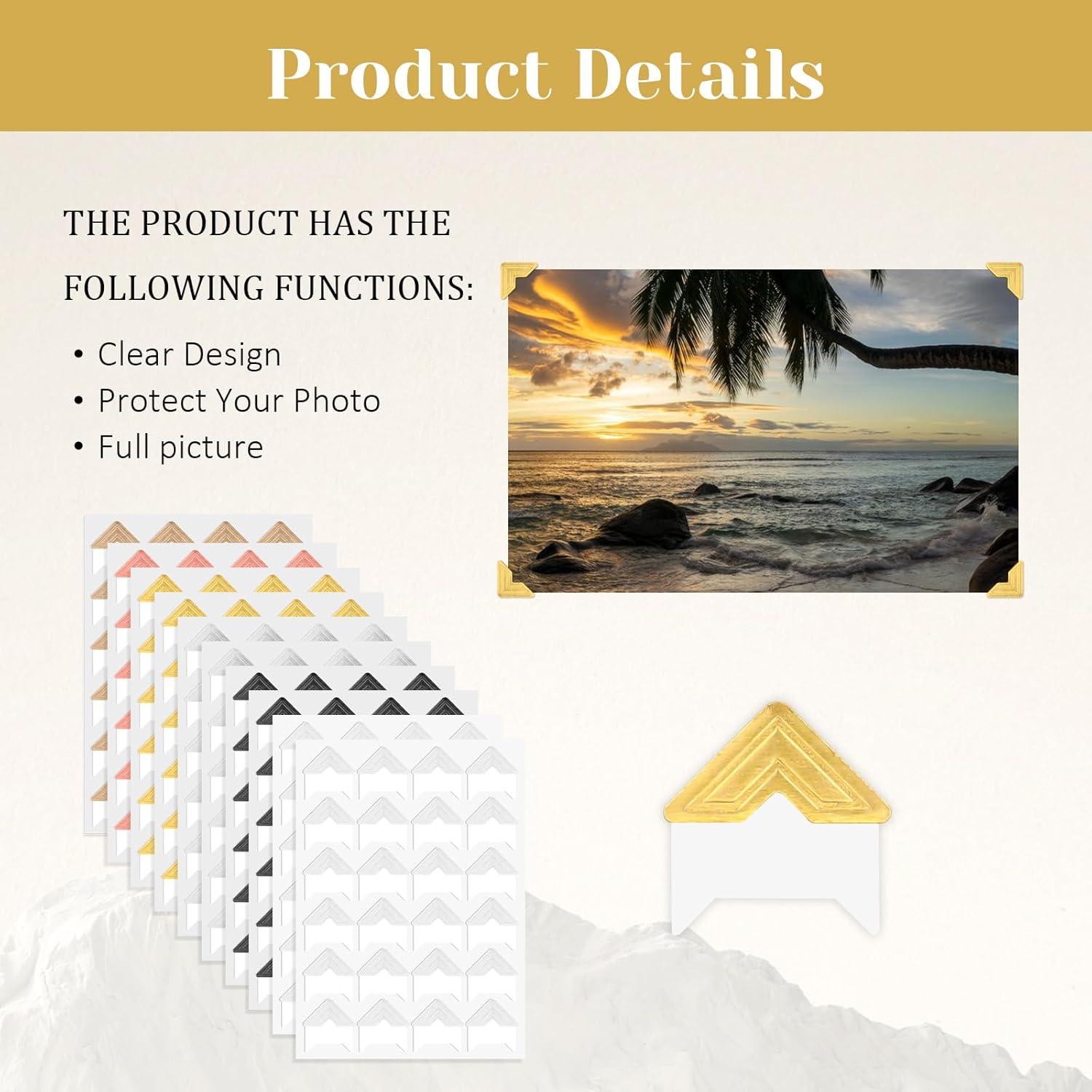 240 Esquinas Autoadhesivas para Fotos QfwdfcTrenz 6 Colores