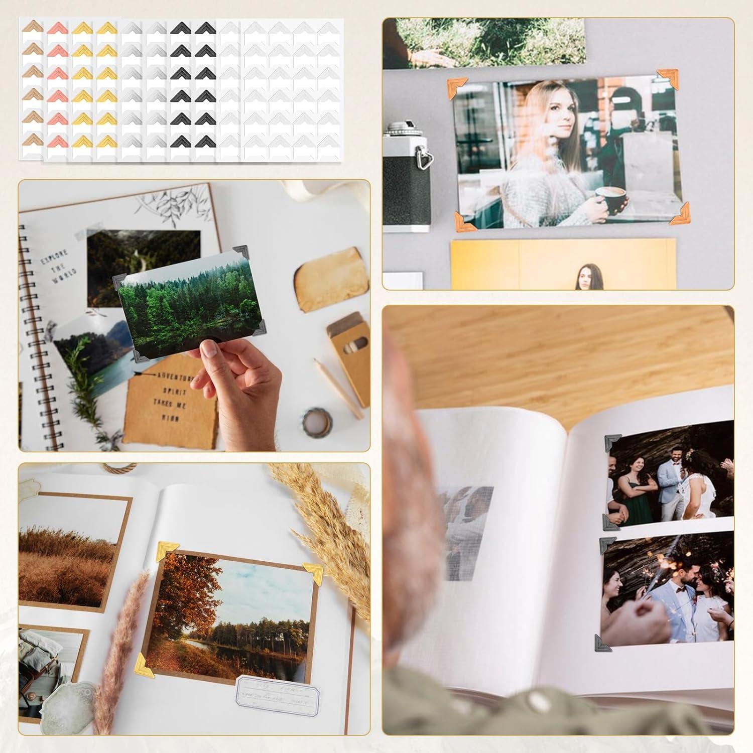 240 Esquinas Autoadhesivas para Fotos QfwdfcTrenz 6 Colores