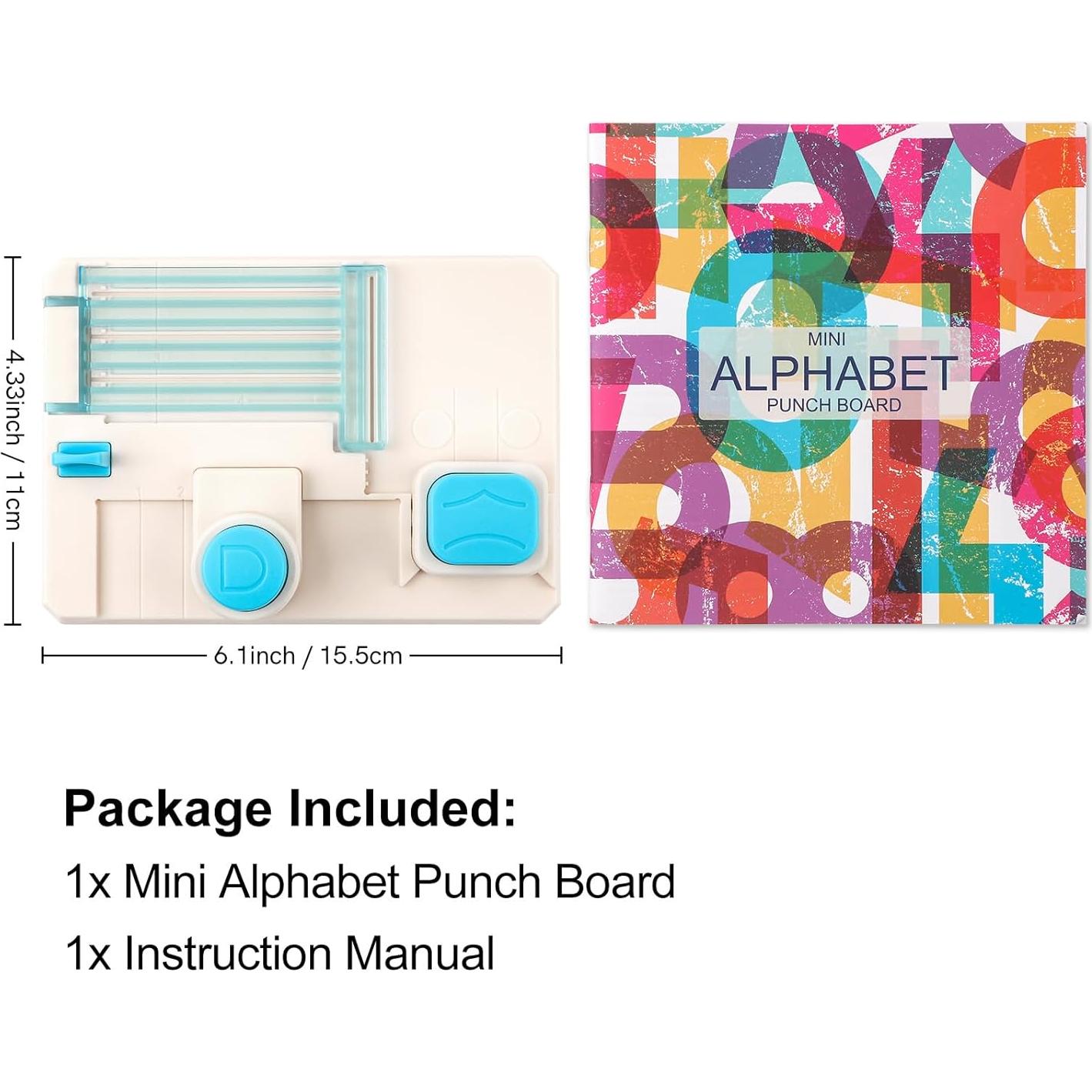 Mini Tablero de Troquel de Alfabeto CYFUN 1.5"x2.5"