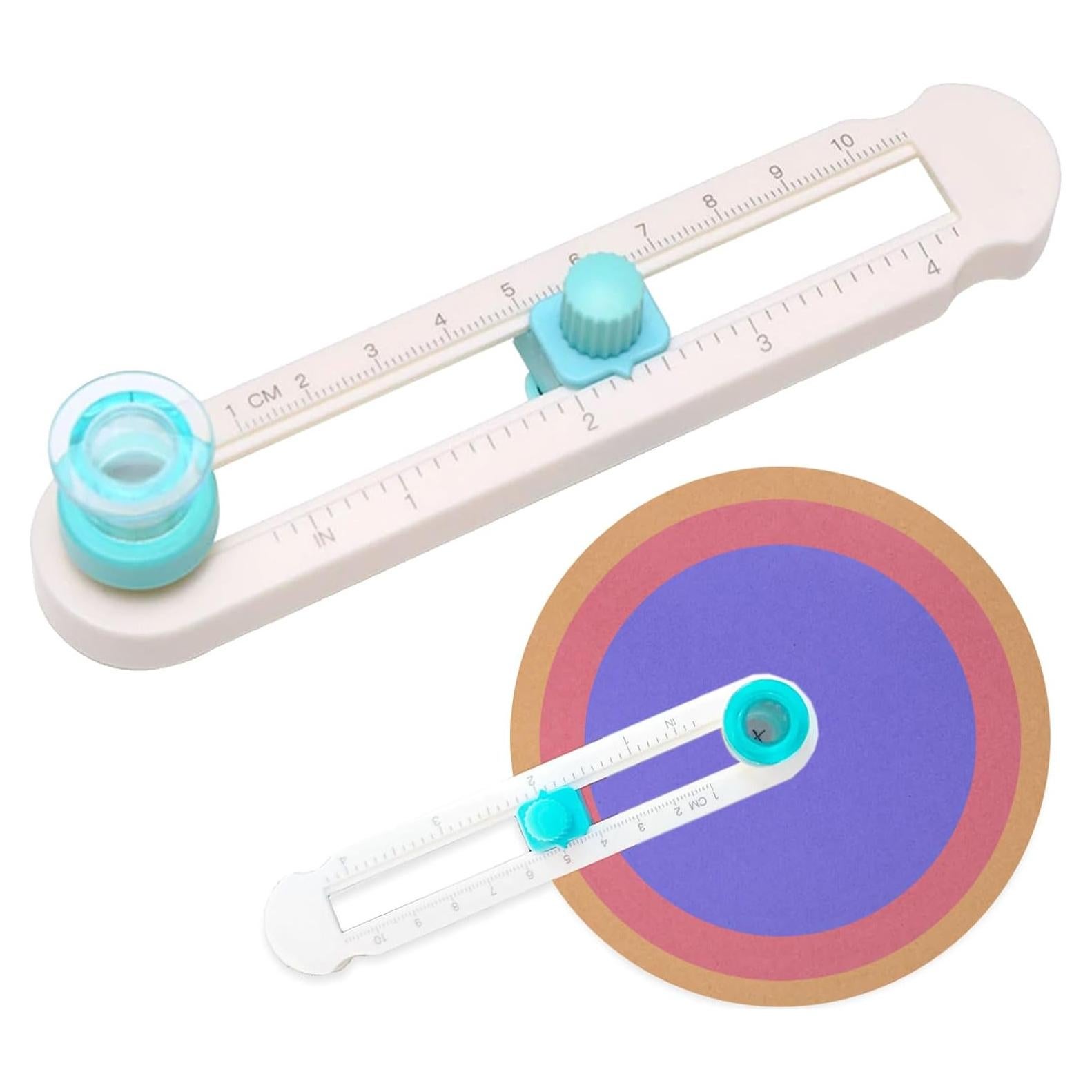 Cortador de Círculos Ajustable Hinbkenla 2-20cm con Protector