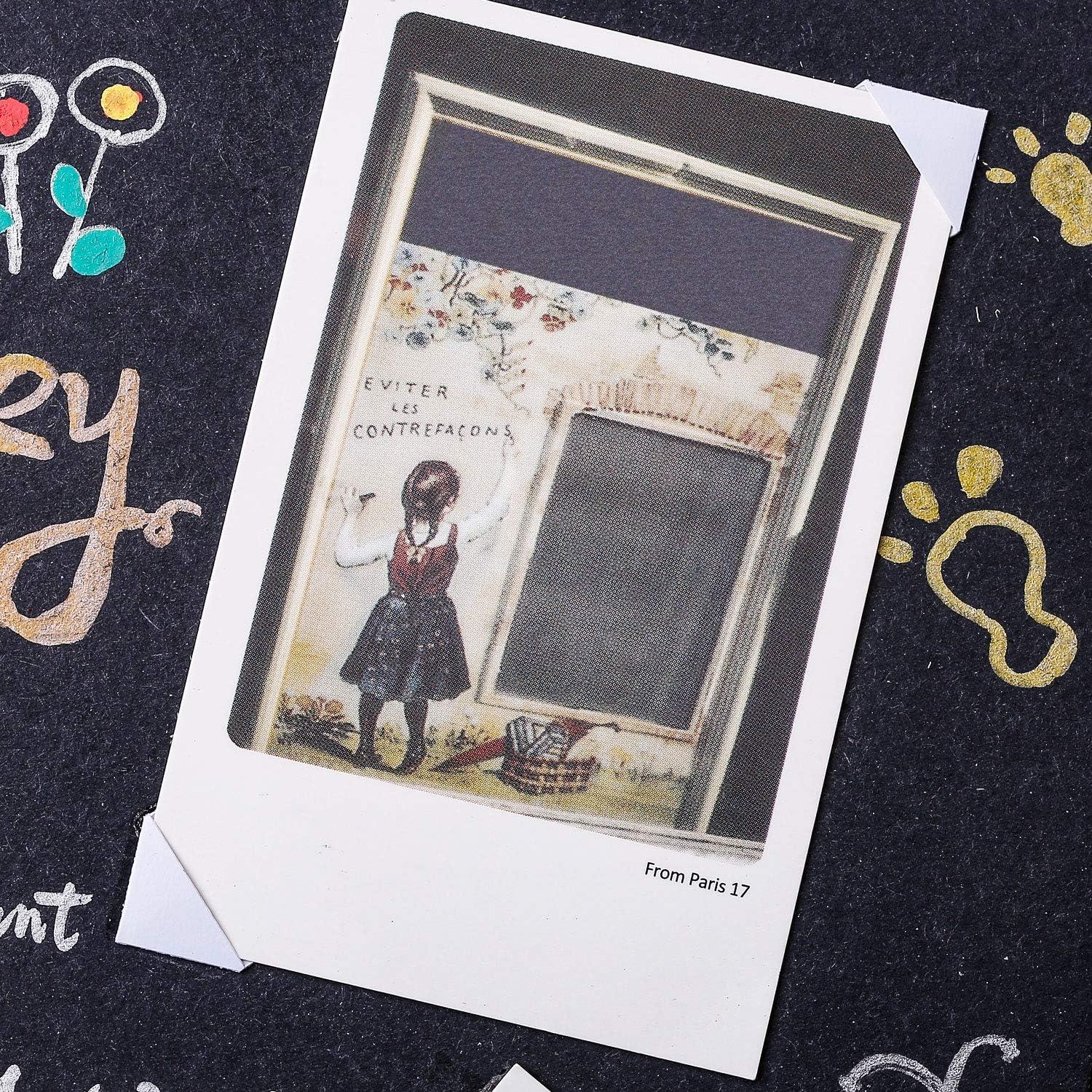 Esquinas Adhesivas para Fotos Bememo 2040 Piezas PVC Negro