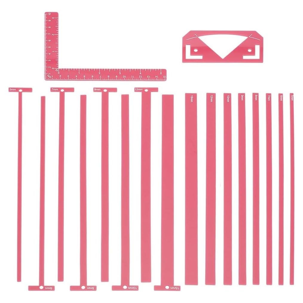 Juego de 18 Herramientas de Encuadernación HOBBIESAY Acrílico