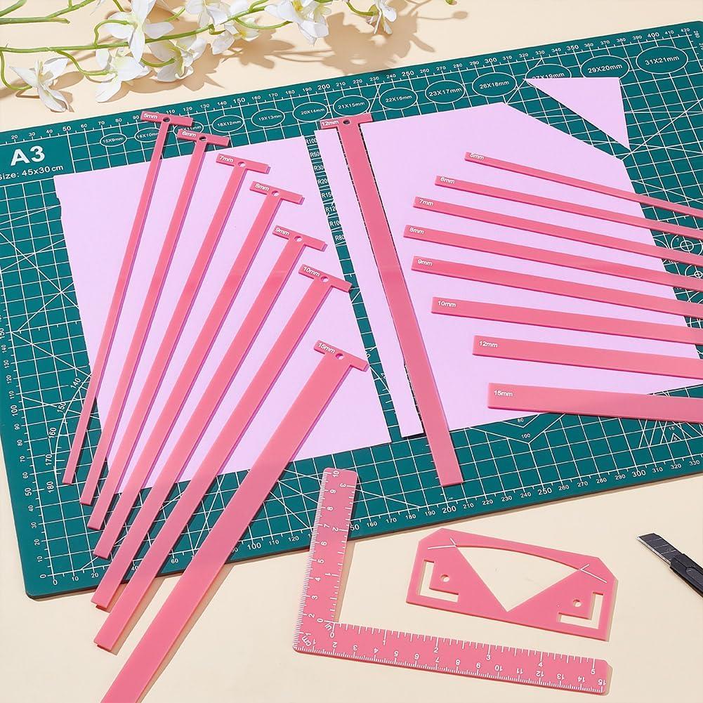 Juego de 18 Herramientas de Encuadernación HOBBIESAY Acrílico