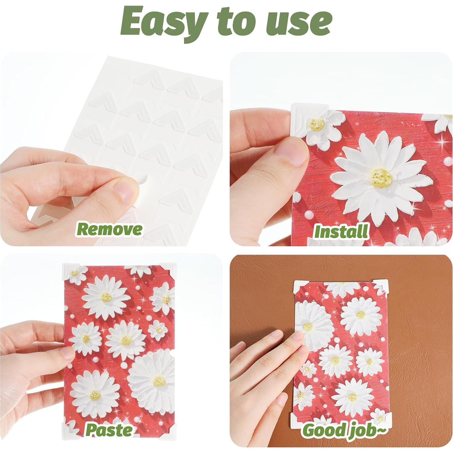 240 Esquinas de Foto Autoadhesivas Blancas QfwdfcTrenz 2x2cm