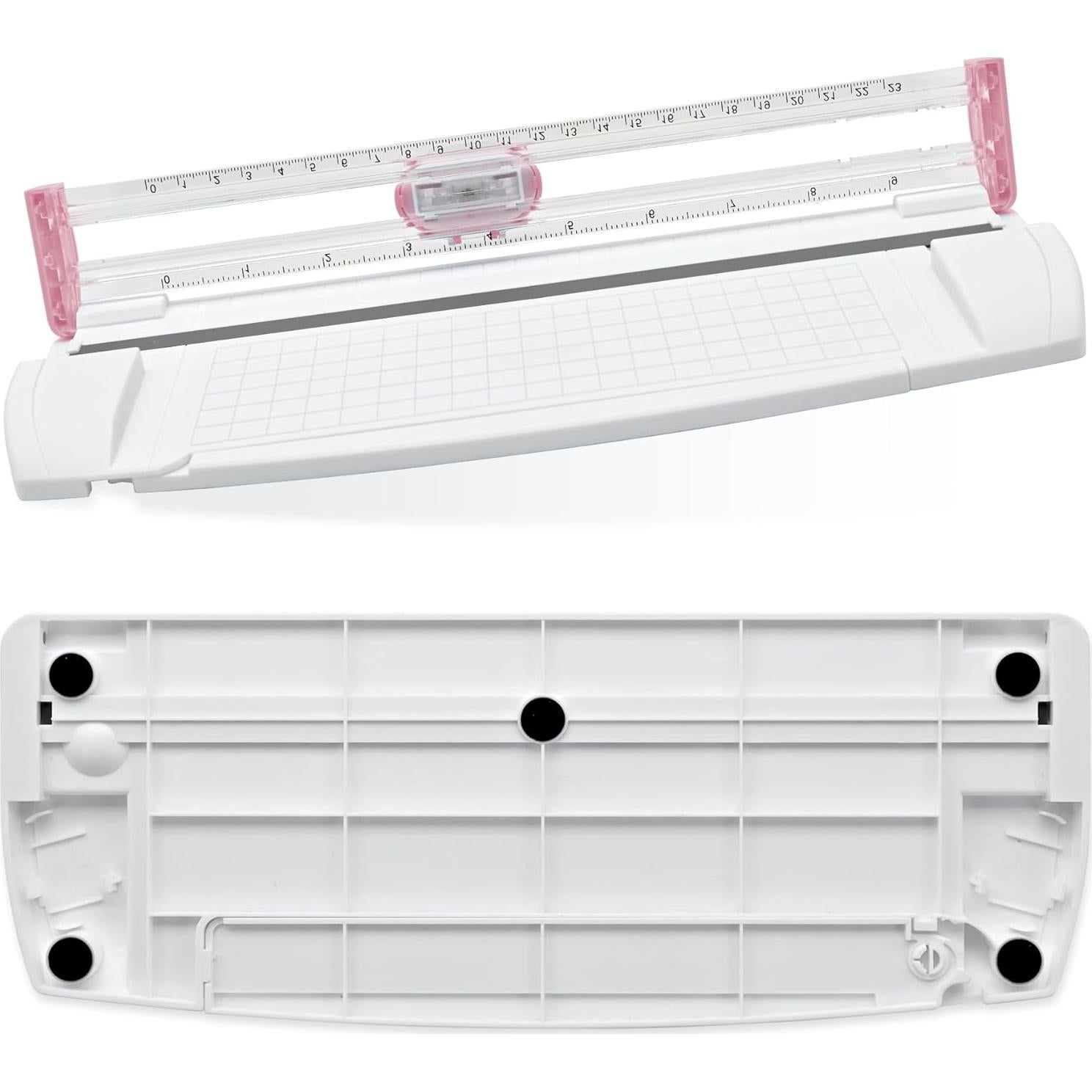 Cortadora de Papel 3 en 1 Meafeng A5 Rosa - Cortes, Perforaciones y Puntuaciones