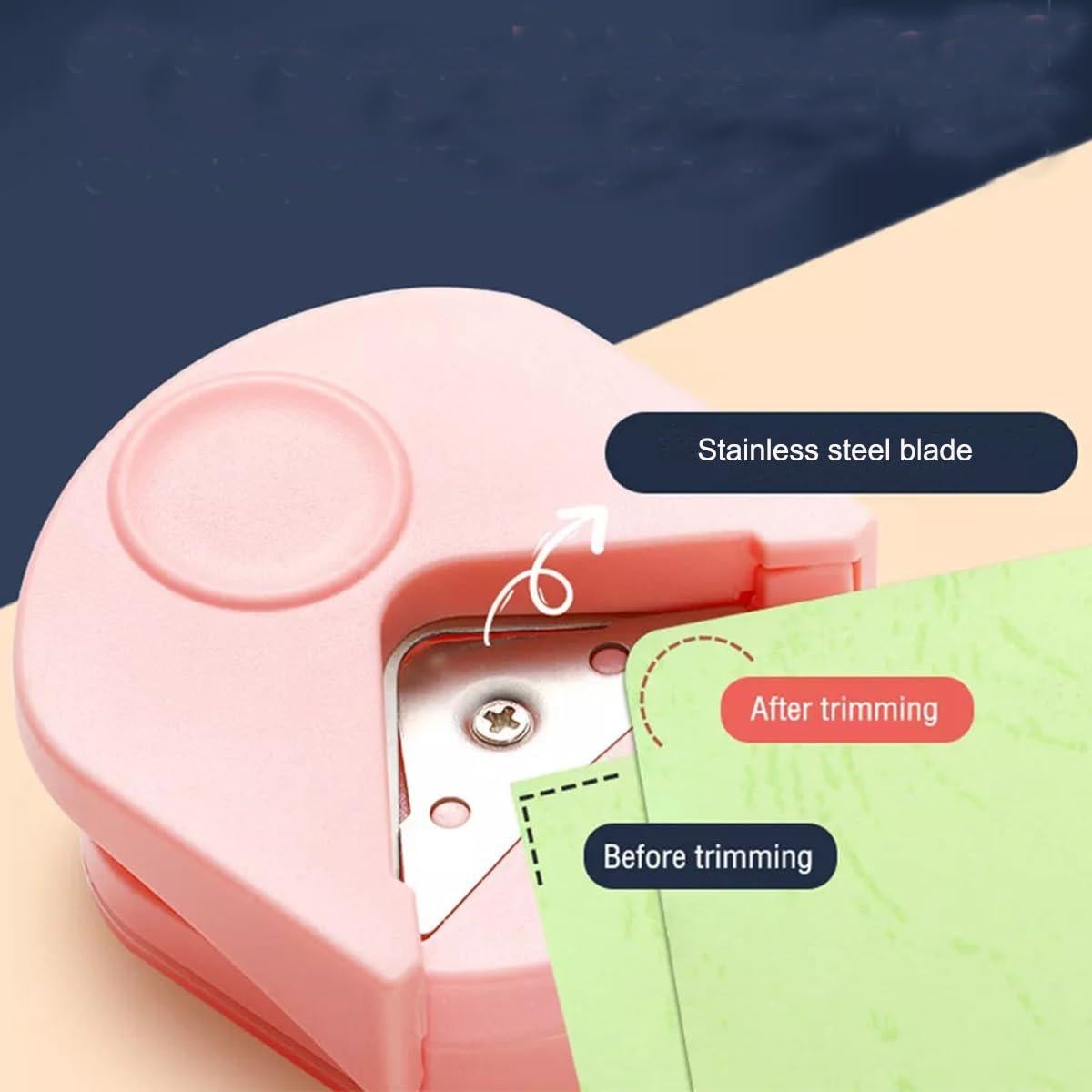 Cortador de esquinas manual ZAAWUUT R4 - Rosa-púrpura