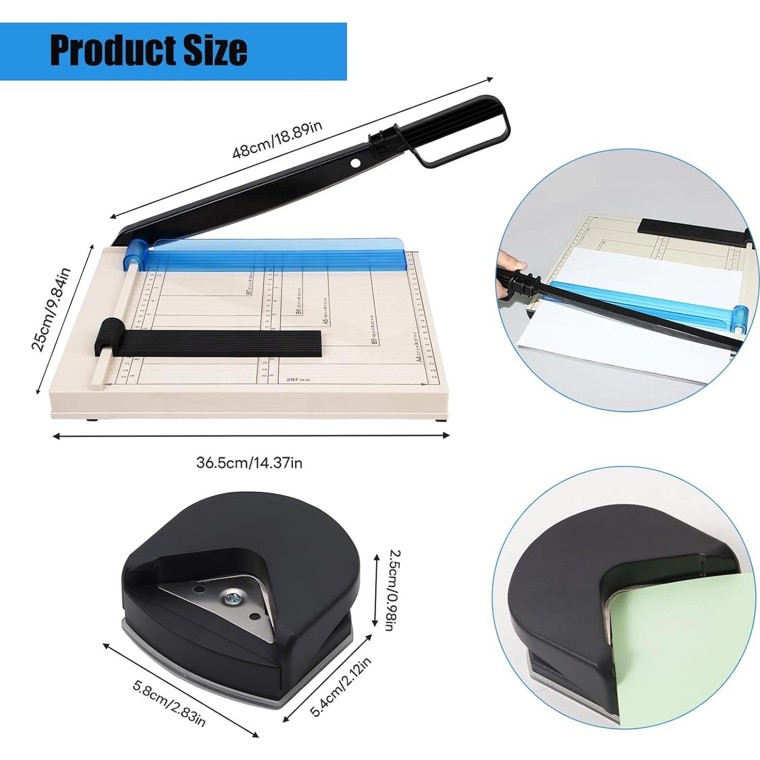 Cortadora de Papel Guillotina YCWF 30.48 cm 12 Hojas