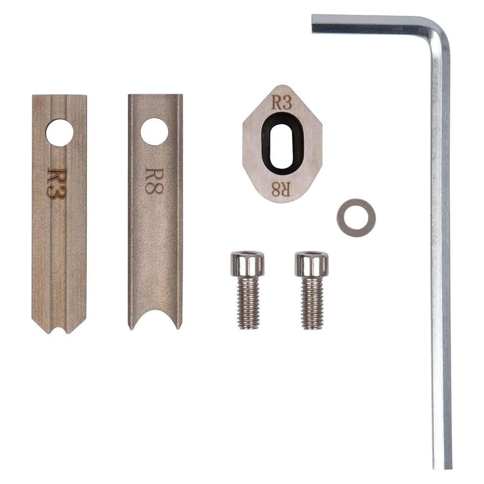 Juego de Cuchillas de Reemplazo IRONWALLS R3mm y R8mm para Cortador de Esquinas Manual