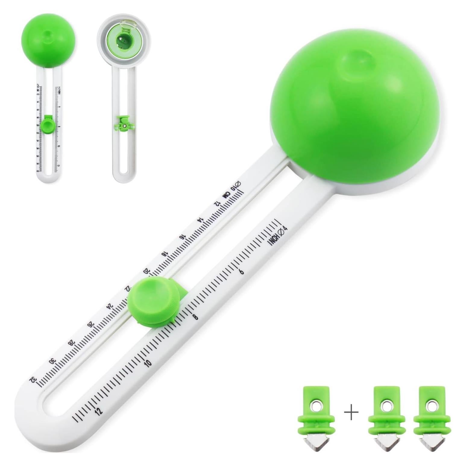 Cortador de Papel Circular YETOOME 22x7 cm con 3 Cuchillas