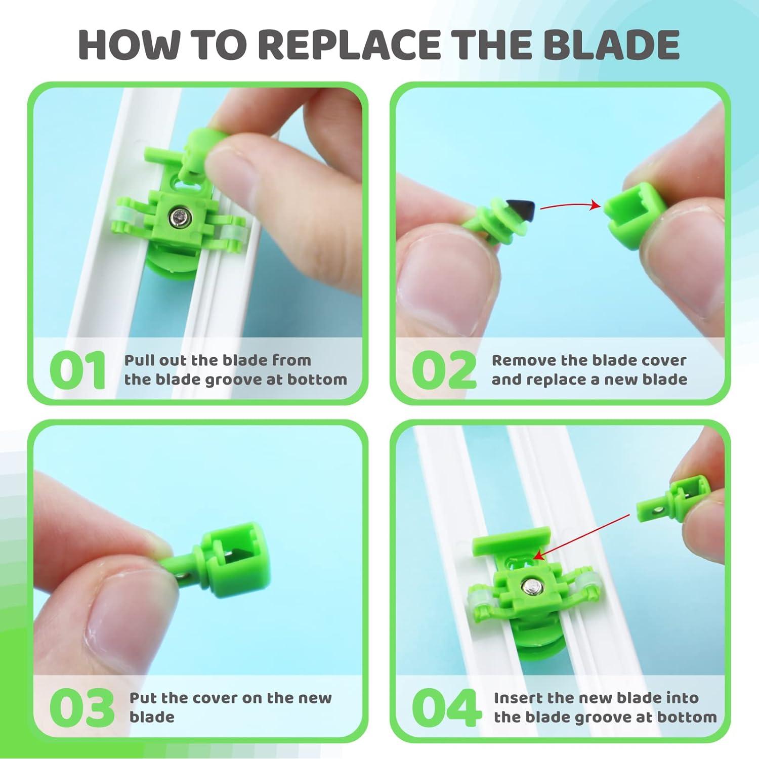 Cortador de Papel Circular YETOOME 22x7 cm con 3 Cuchillas