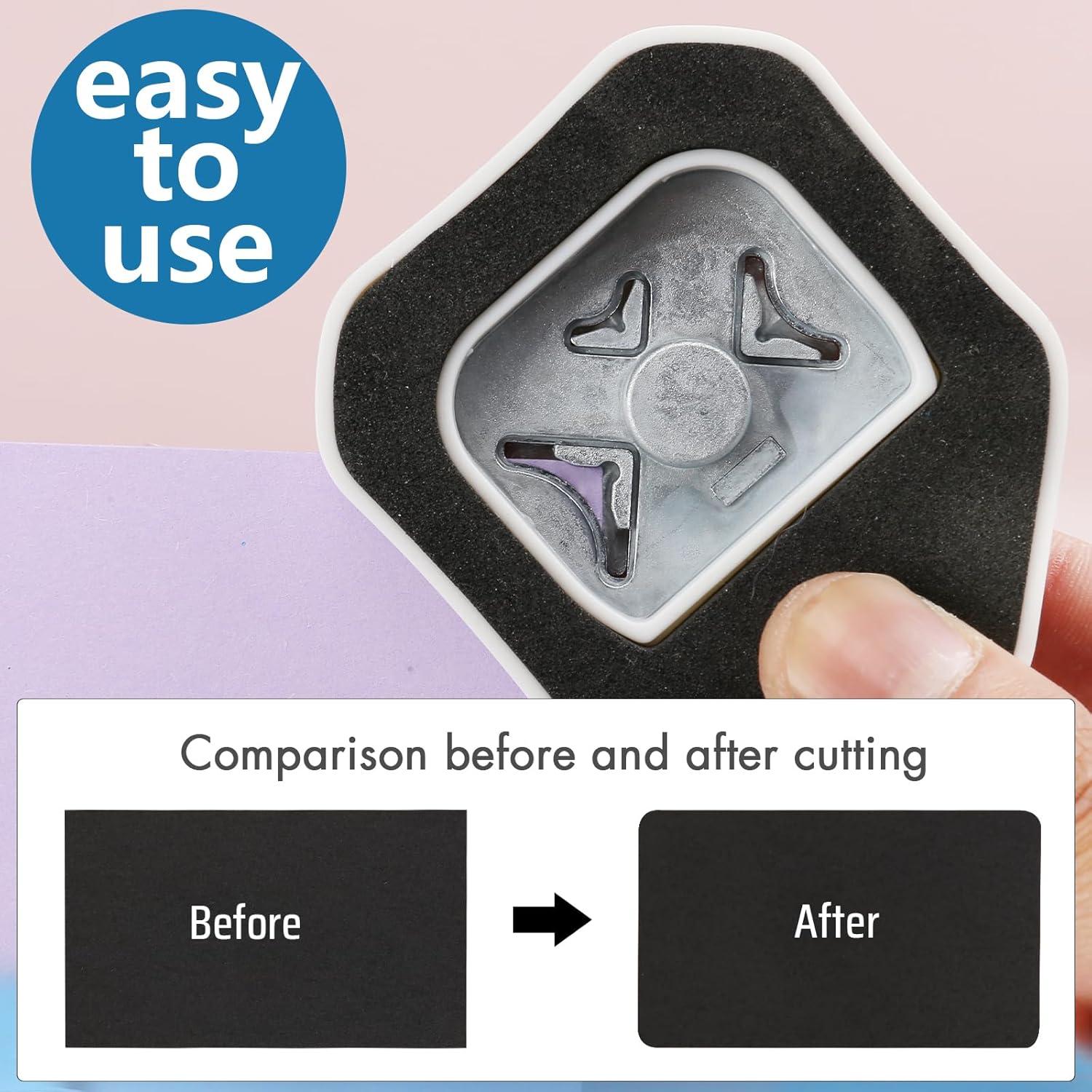 Troquelador de esquinas 3 en 1 HAUSTGO 4mm 7mm 10mm para manualidades