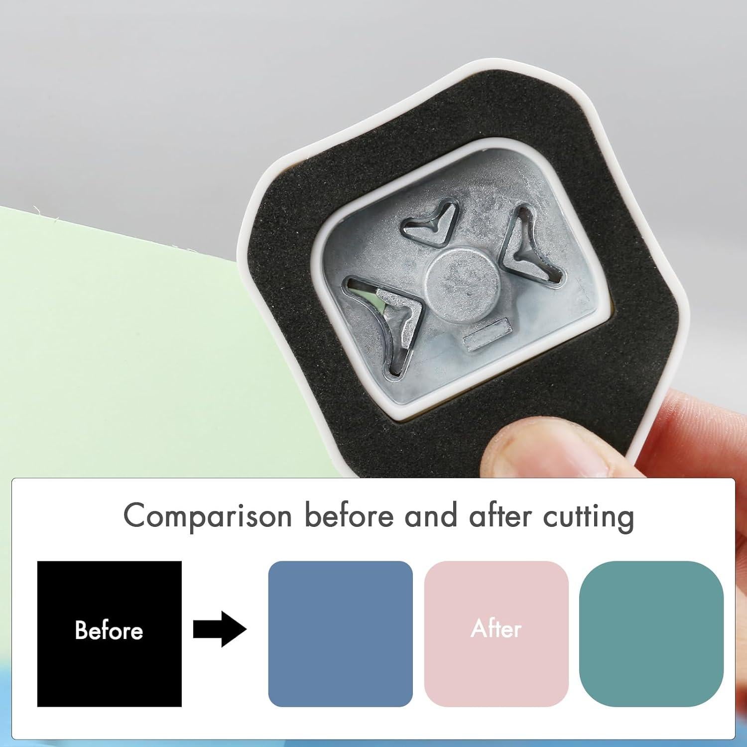 Troquelador de esquinas 3 en 1 HAUSTGO 4mm 7mm 10mm para manualidades