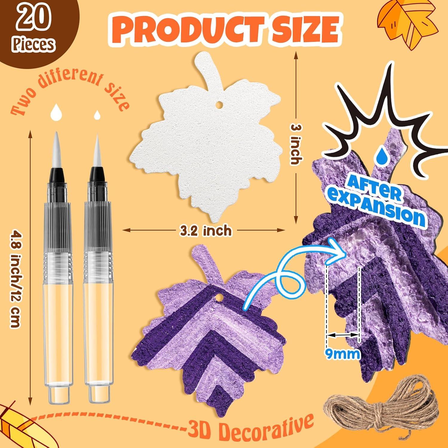 Papel de Pintura Texturizado de Espuma Wonderjune 20 Pcs 8.13x7.62cm