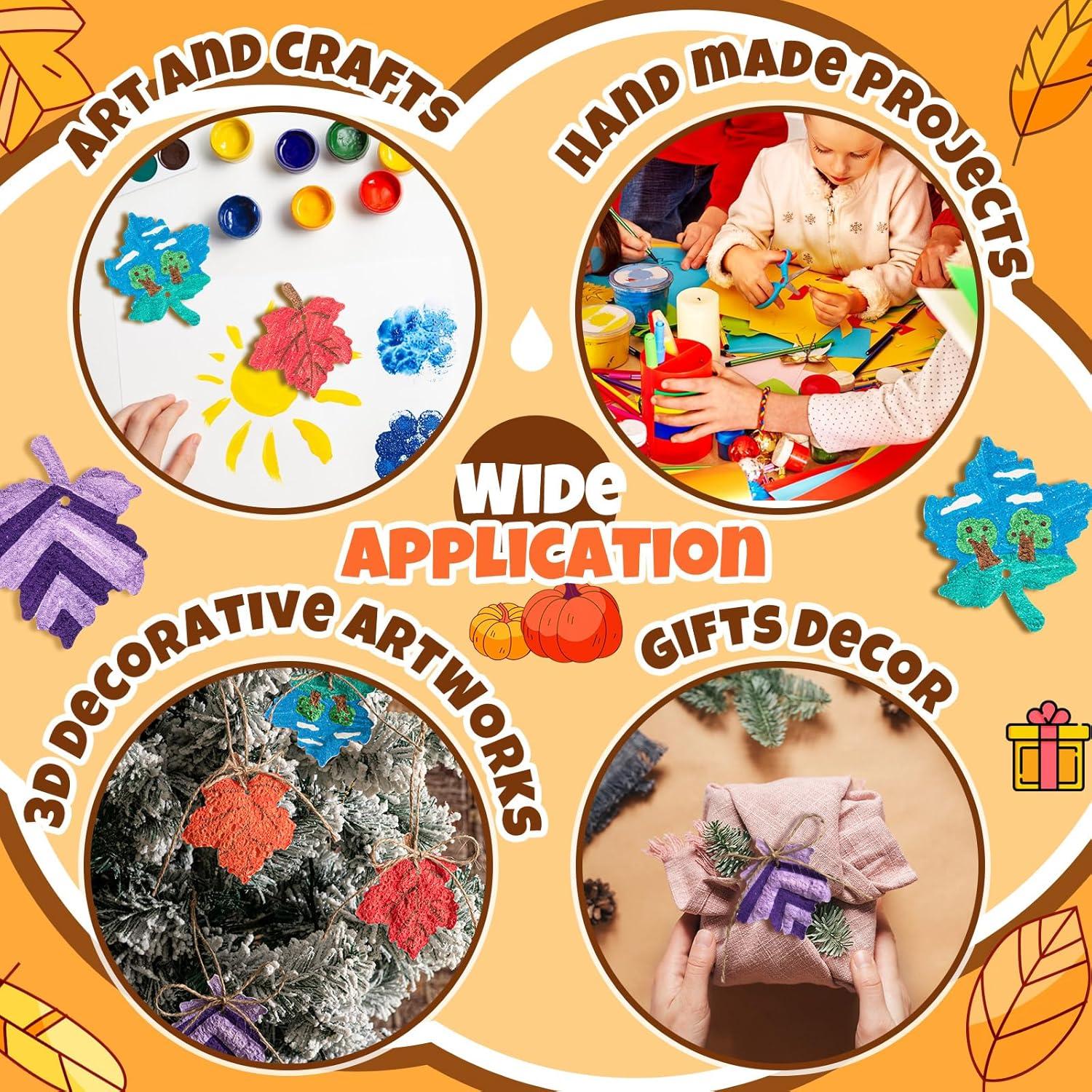 Papel de Pintura Texturizado de Espuma Wonderjune 20 Pcs 8.13x7.62cm