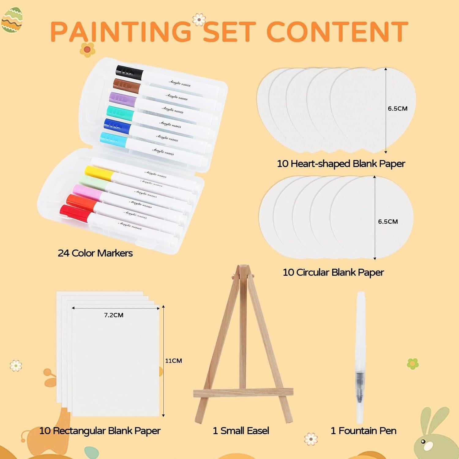 Kit de Pintura con Espuma Mágica Healgem - 61 Piezas