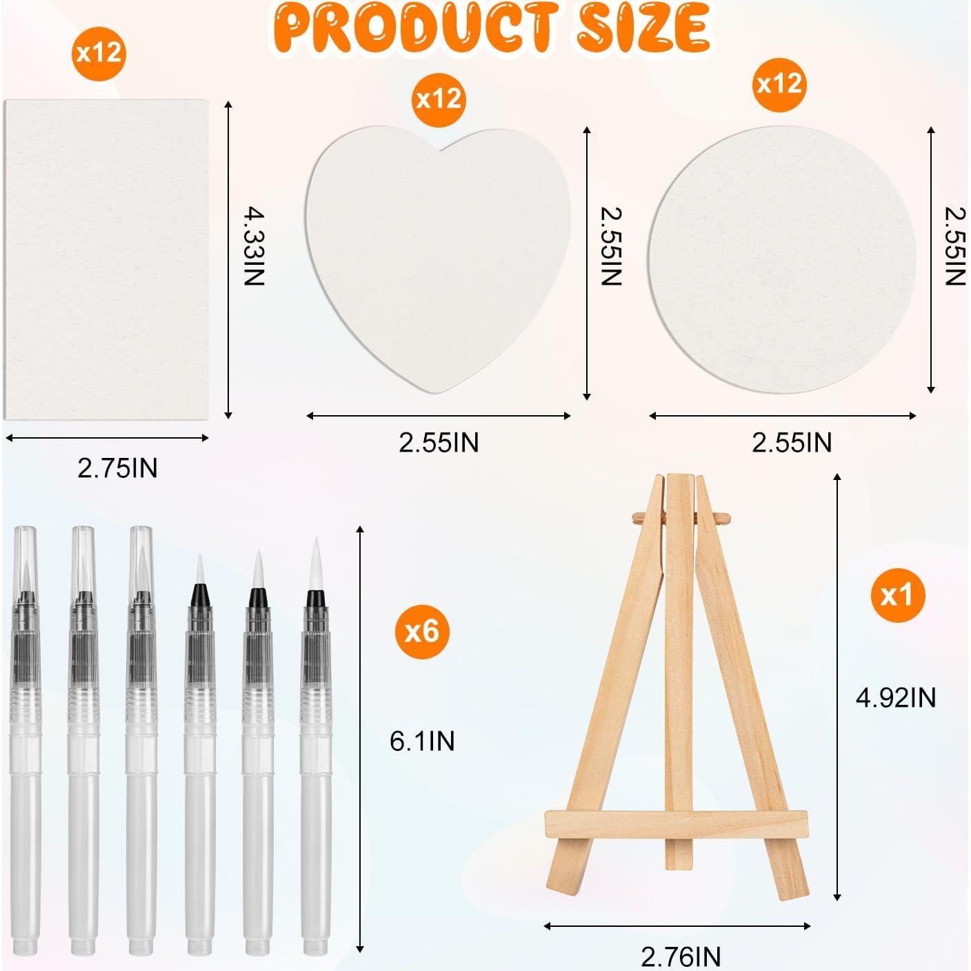 Kit de Pintura Texturizada 36 Pcs TCSYLSC con Pinceles y Papel 3D