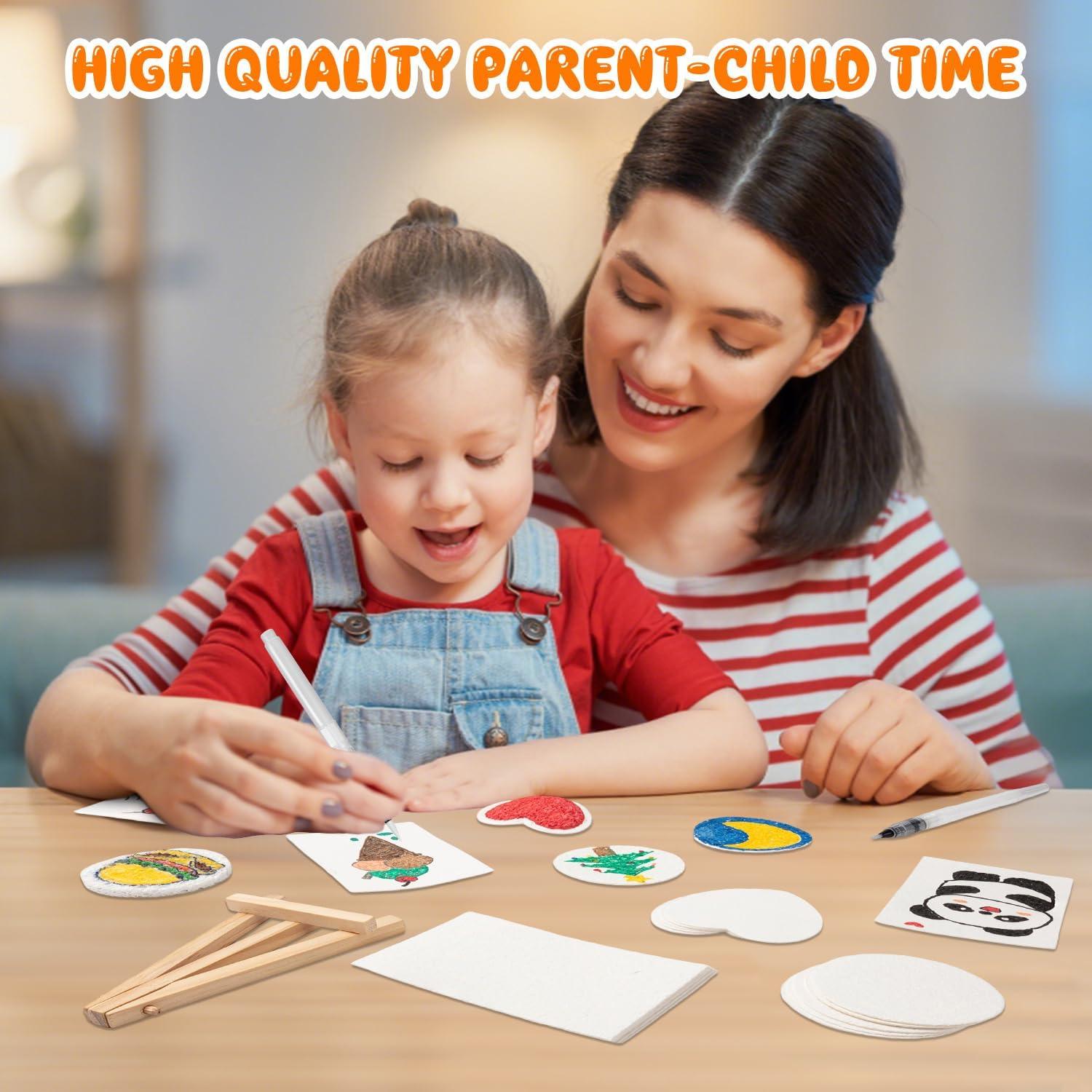 Kit de Pintura Texturizada 36 Pcs TCSYLSC con Pinceles y Papel 3D