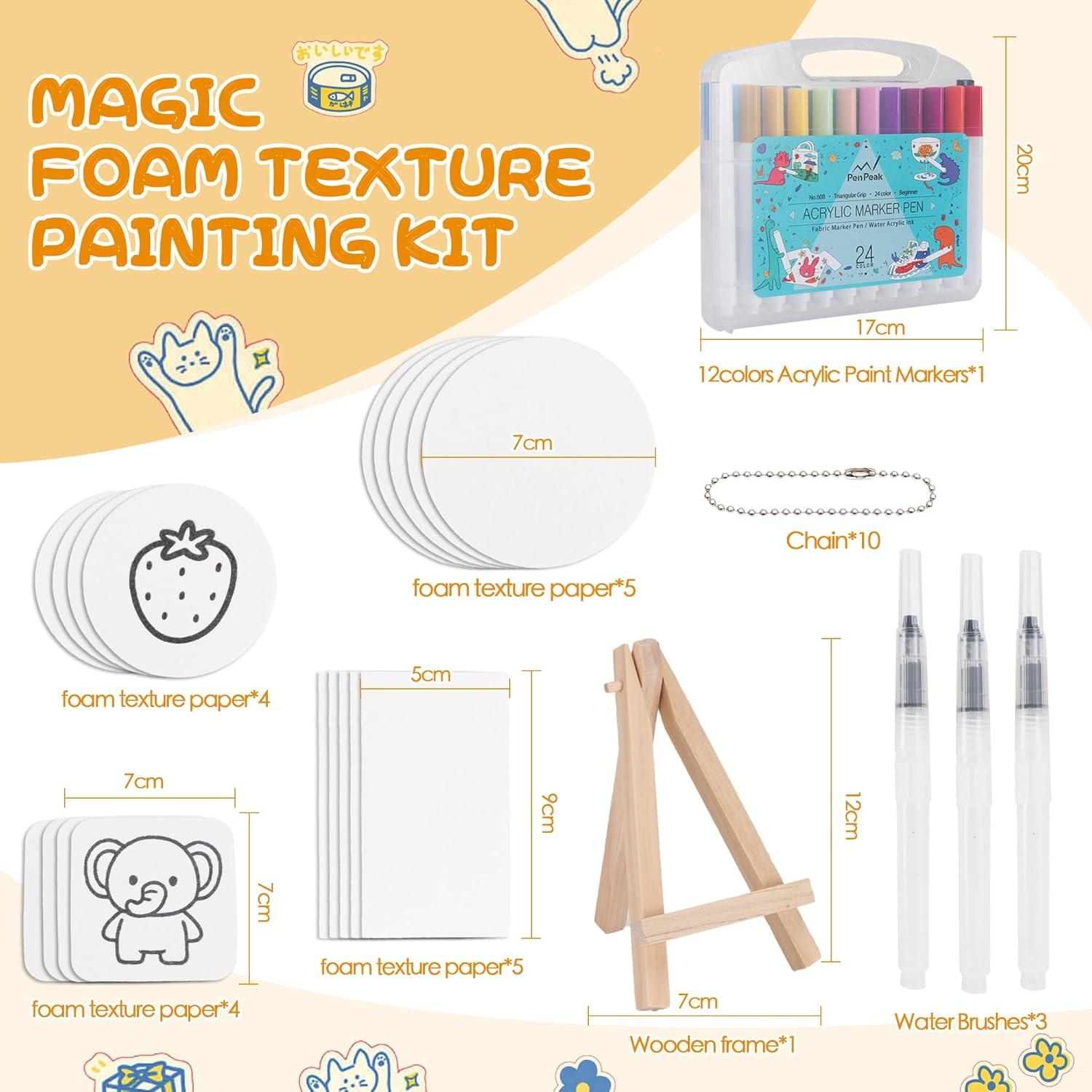 Kit de Pintura Puff Mágica CASLSI 56PCS - 3D para Niños