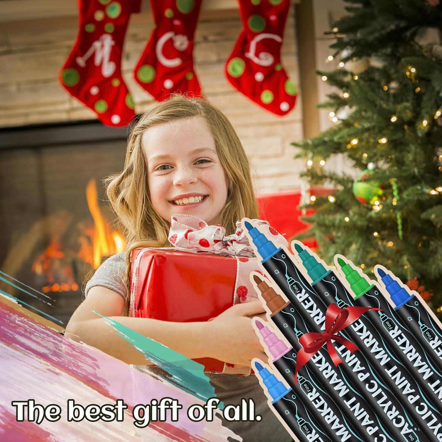 Marcadores de Pintura Acrílica Goldge - 40 Colores Doble Punta