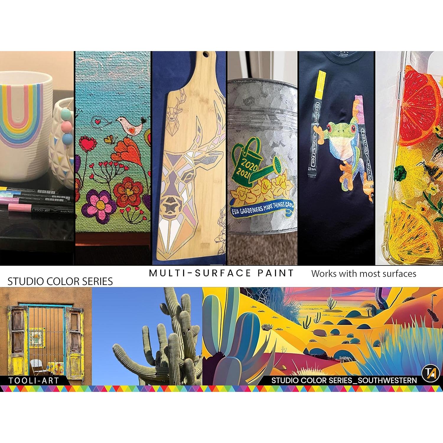 Set de 28 Marcadores de Pintura Acrílica TOOLI-ART Suroeste