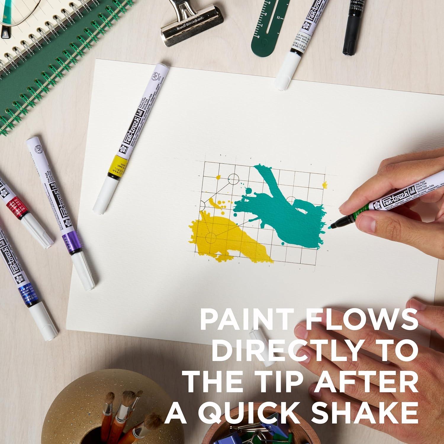 Marcadores de pintura permanente Sakura Pen-Touch 7 colores finos