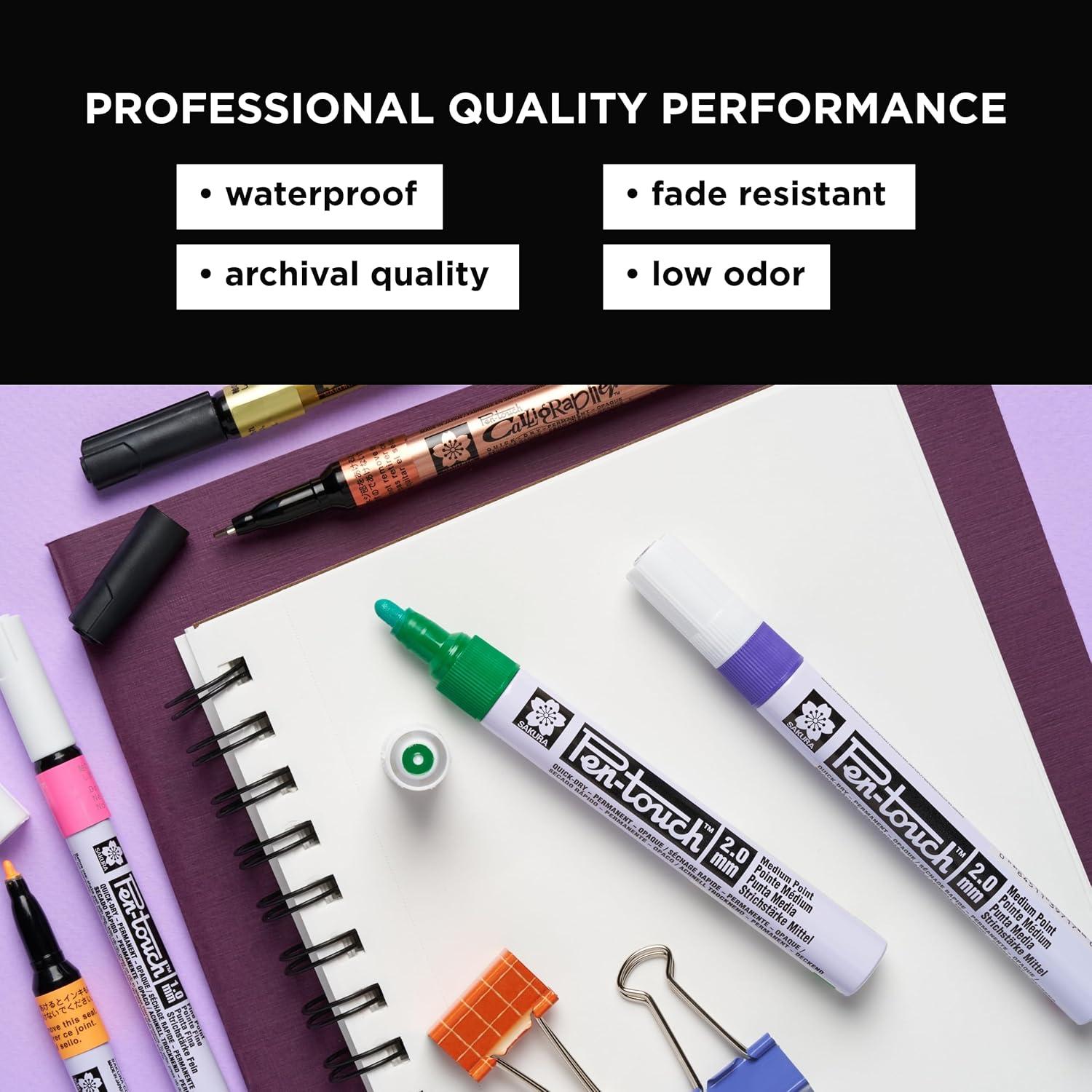 Marcadores de pintura permanente Sakura Pen-Touch 7 colores finos