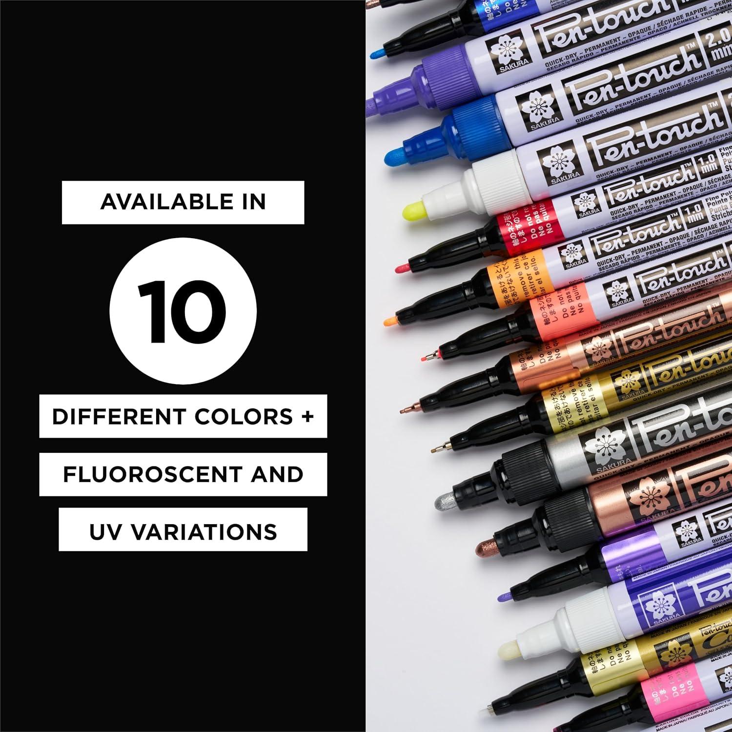 Marcadores de pintura permanente Sakura Pen-Touch 7 colores finos