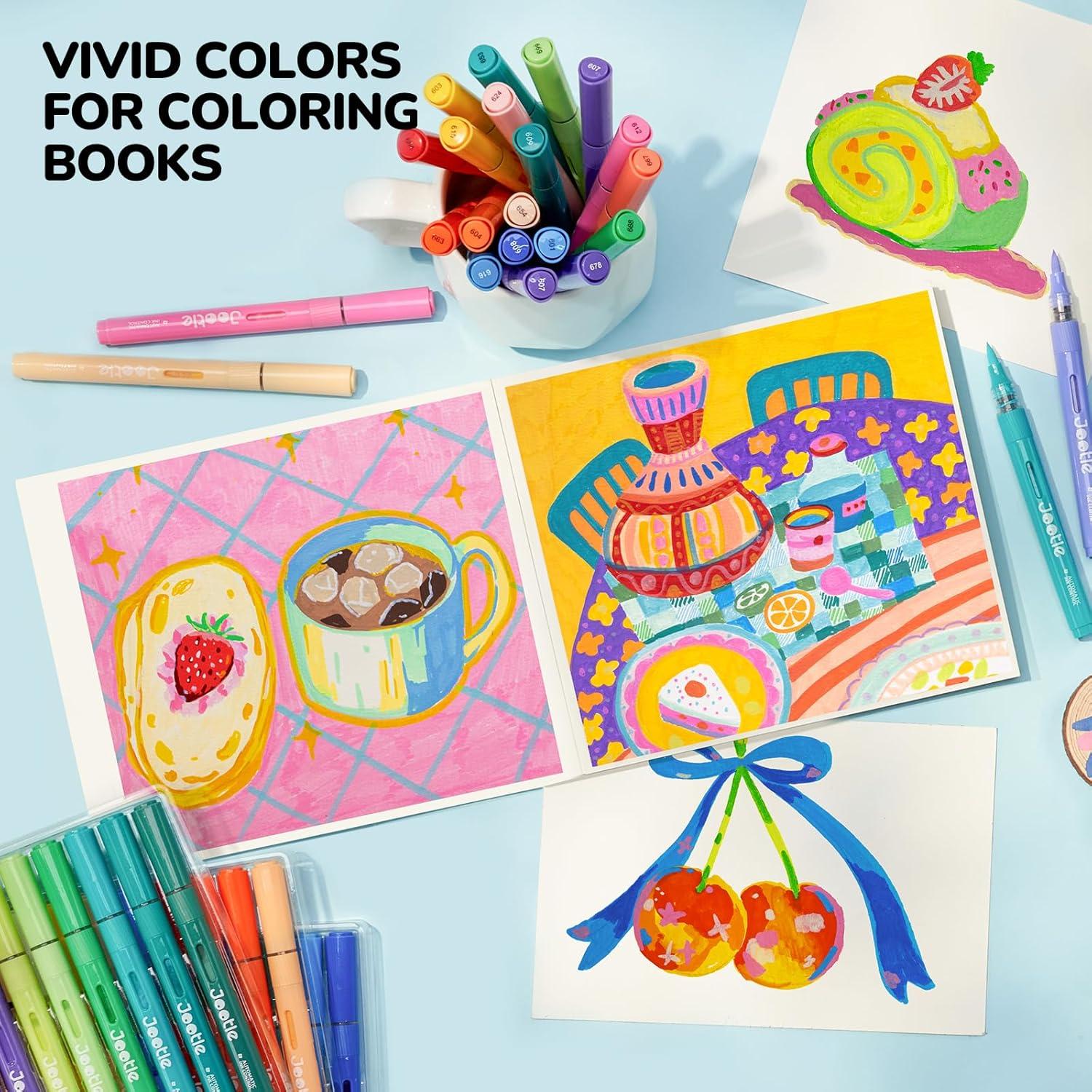 Marcadores Acrílicos Jootle 36 Colores Punta de Pincel