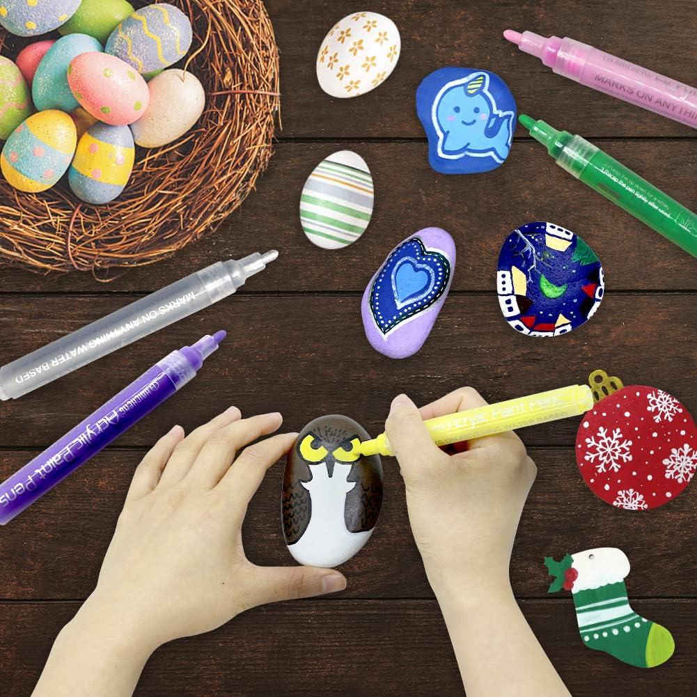 Marcadores de Pintura Acrílica CH HAICHENG 12 Colores 2mm