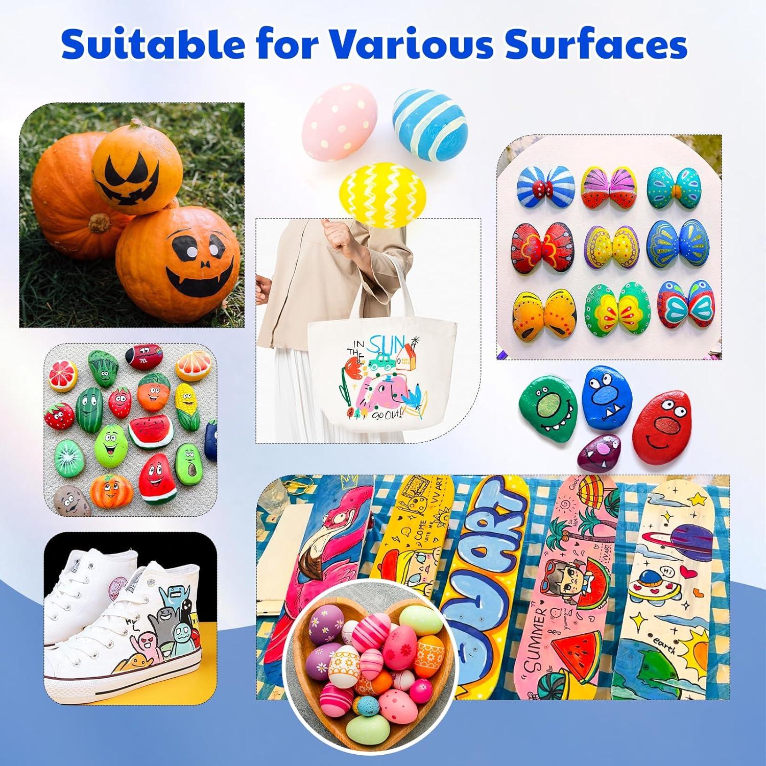 Marcadores Acrílicos JRQ Doble Punta 36 Unidades 4g Tinta Multicolor